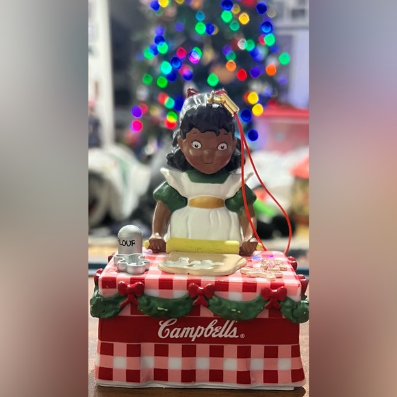 Campbell'S Other - Campbells Soup Kids Black / Brown Girl Baking Cookies Christmas Ornament 2016